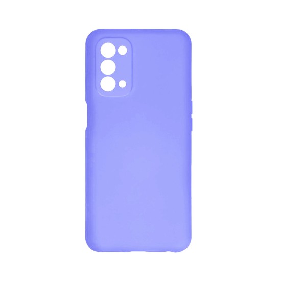 Capa de Silicone com Moldura de Câmera para Oppo A74 5G Roxo